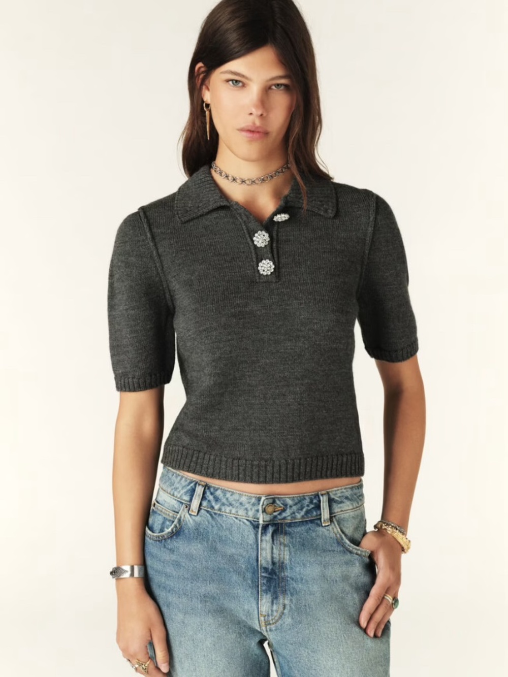 ba&sh TYLAK Short polo shirt